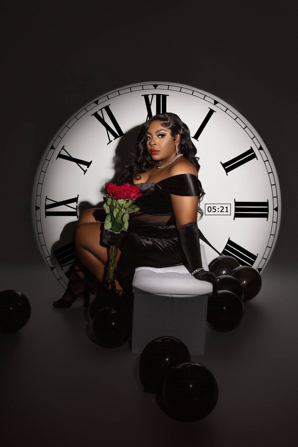 Editorial clock portrait